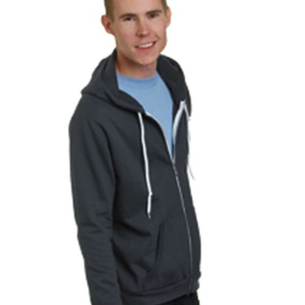 Unisex USA-Made Full-Zip Fleece HoodedSweatshirt Thumbnail