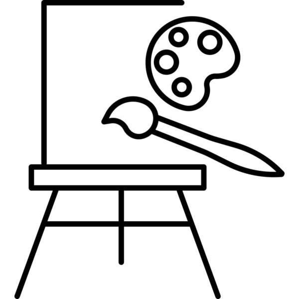 Art Tools and Studio Easel Thumbnail