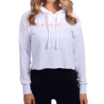 Rose Gold Foil Cropped Hoodie Thumbnail